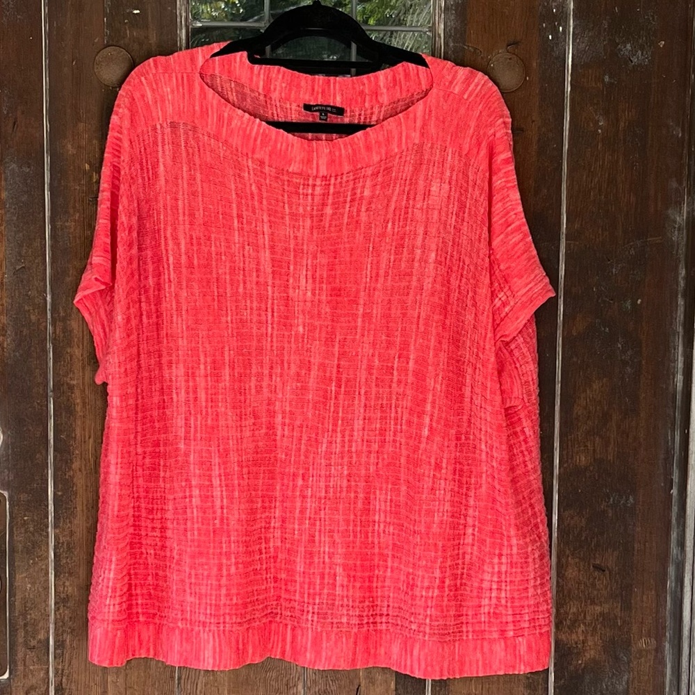 Lafayette 148 new york | bandeau neck relaxed fit blend w/ linen knit oversized